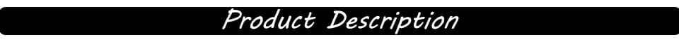 Black banner with white cursive text reading product description for baofeng uv-5r battery charger related to uv5r and uv-5r use