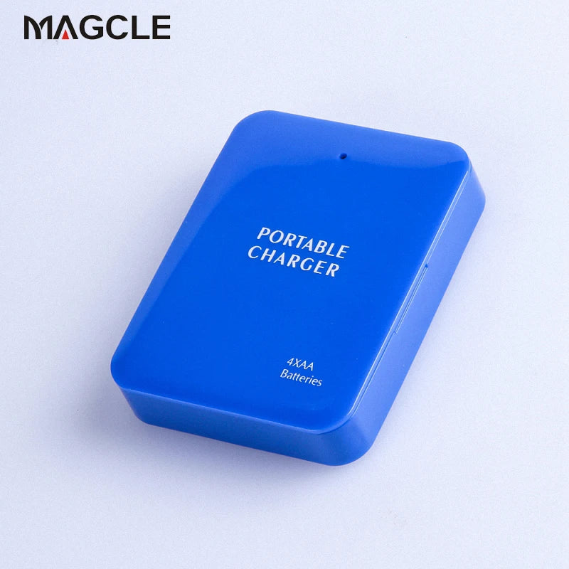 Powerbank 4X AA Battery Emergency USB Power Bank Charger Portable Charger for Phone + 2A Cable  Free Shipping
