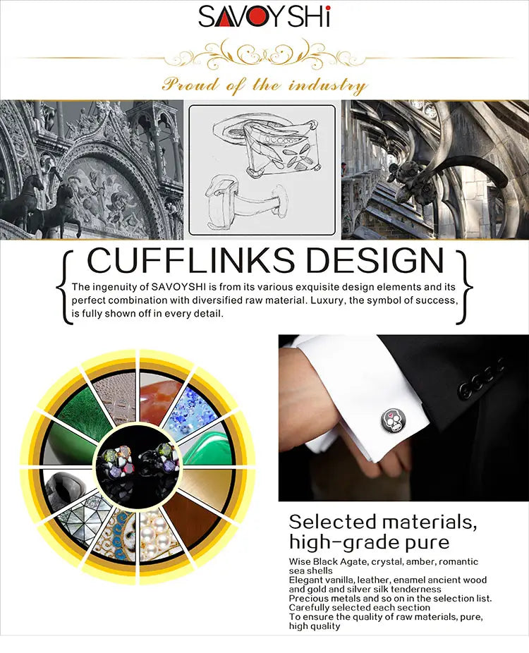 Silver-toned cufflinks featuring a circular intricate design with embedded gemstones and metallic detailing for formal wear.
