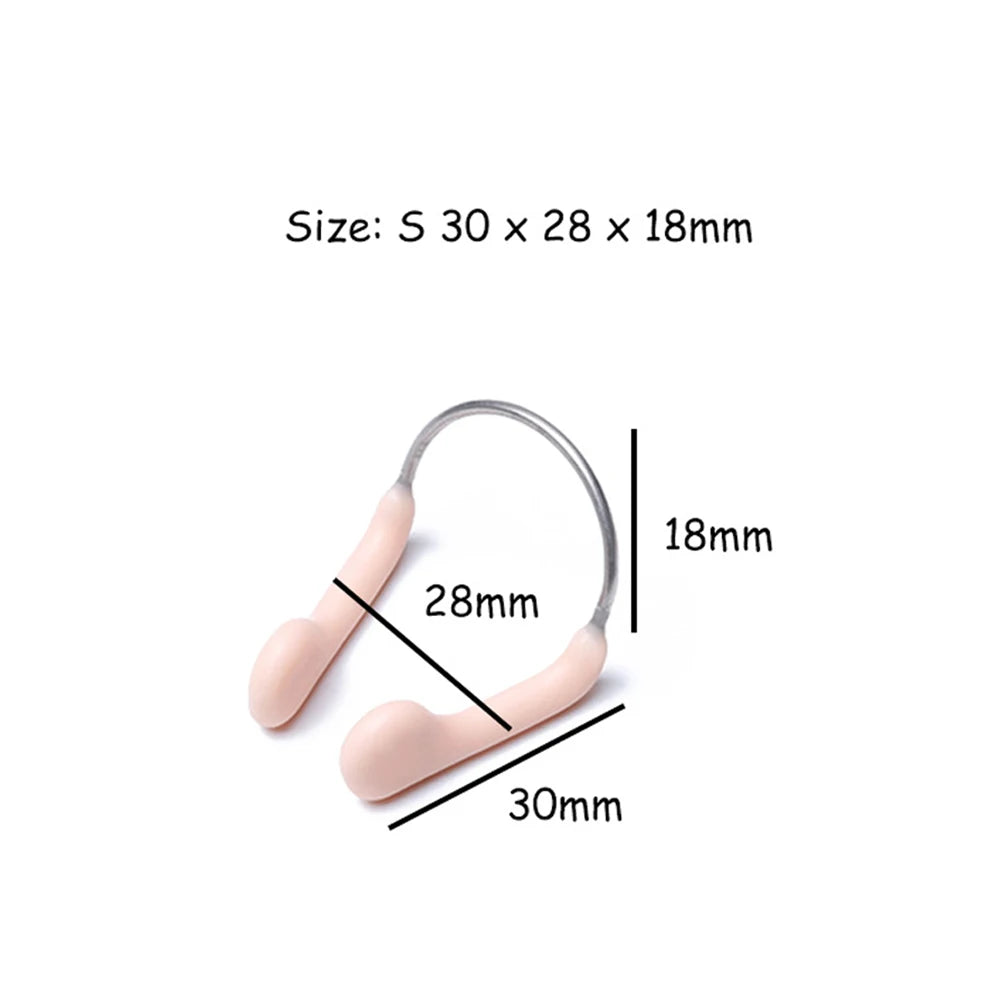 1PC Soft Silicone Swimming Nose Clip Durable No-skid Adjustable Stainless Steel Wire for Swimming Diving Sports Accessories