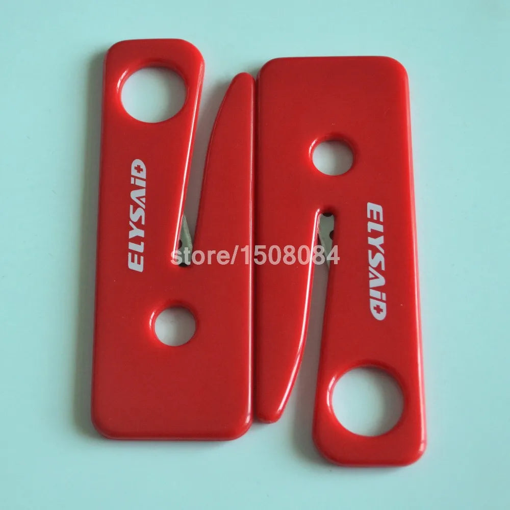 5Pcs Safety Emergency Seat Belt Cutter Automotive Escape Knife Outdoor Life-saving Equipment Stainless Steel Guarded Blade