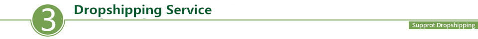 Texto verde que indica servicio de dropshipping junto a un círculo verde con el número 3 en el empaque de un accesorio para teléfono móvil de receptor de carga inalámbrica con interfaz tipo c