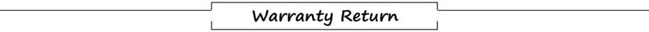 warranty return label printed in black on white paper for battery connector fpc tool kit for iphone 6 to 17 pro max with tracking number for local post office returns
