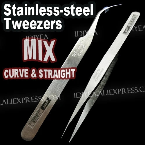DIY TOOL SET,2 pick up pencils 2 tweezers 4 plates for fashion DIY beads jewelry crystals strass rhinestones nail art trim parts
