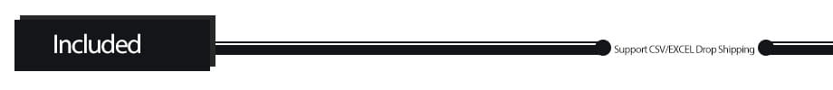 black rectangular label with white text included connected by a horizontal line to another black rectangle with smaller white text support csv excel drop shipping on the anbernic rg 35xxpro transparent tpu protective case for game console