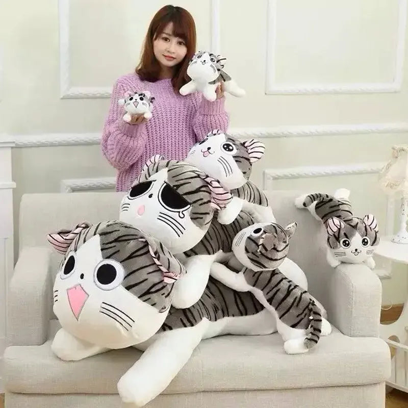 Cat Plush Toys Chi Chi's Cat Stuffed Doll Soft Animal Dolls Cheese Cat Stuffed Toys Dolls Pillow Cushion For Kids sweet cat doll