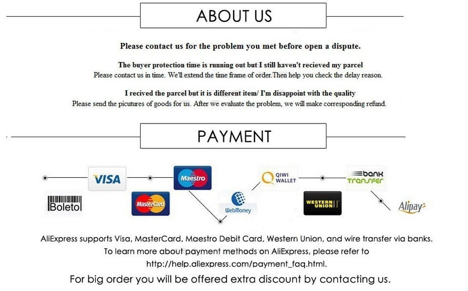 The image shows a leather tiger head keychain luxury car key ring alongside logos of payment methods including Visa, Mastercard, Maestro, Qiwi Wallet, Western Union, Alipay, and Boletol.