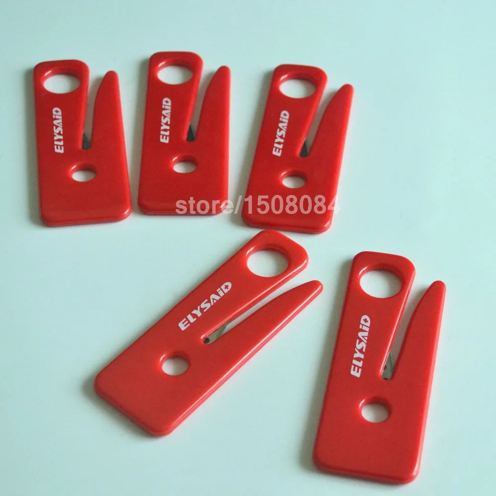 5Pcs Safety Emergency Seat Belt Cutter Automotive Escape Knife Outdoor Life-saving Equipment Stainless Steel Guarded Blade