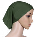 Muslim Women Head Scarf  Underscarf Stretch Hijab Cover Headwrap Underscarf Cap Shawl Islam Scarf Inner Headband Bonnet