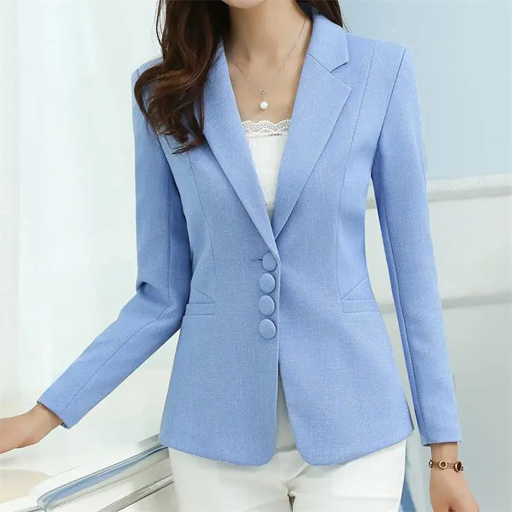 The New high quality Autumn Spring Women's Blazer Elegant fashion Lady Blazers Coat Suits Female Big S-5XL code Jacket Suit T956