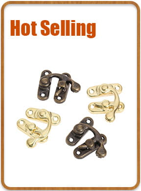 zinc alloy corner protector 4-pack featuring gold and black metal clasps with a classic functional design for bronze floral edge protection