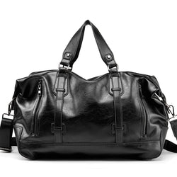 Men Handbag Leather Large Capacity Travel Bag Fashion Shoulder Bag Male Travel Duffle Tote Bag Casual Messenger Crossbody Bags