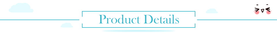 Teal product details text banner featuring a cute cartoon face in the corner for an adjustable swim buoyancy belt training float.