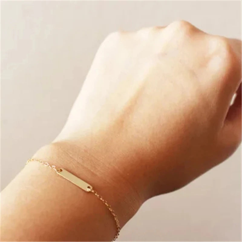 Bar Bracelets Handmade Indian Jewelry Gold Filled Ed Presents Tobilleras Pulsera Para Tobillo Bangles