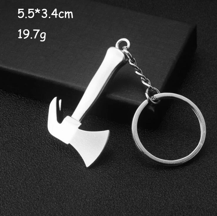 Keychains For Men Car Bag KeyRing Outdoor Combination Tool Portable Mini Utility Pocket Clasp Ruler Hammer Wrench Pliers Shovel