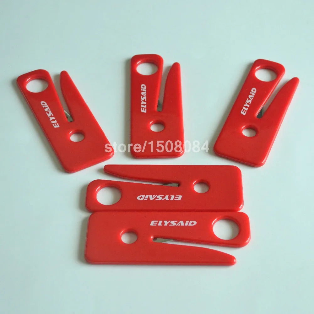 5Pcs Safety Emergency Seat Belt Cutter Automotive Escape Knife Outdoor Life-saving Equipment Stainless Steel Guarded Blade