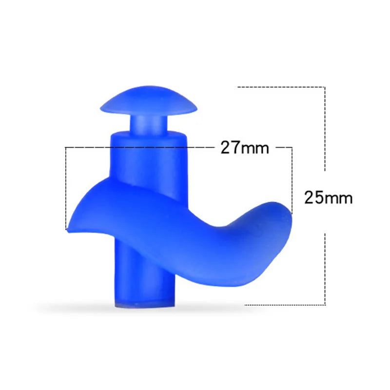 1 Pair Soft Ear Plugs Environmental Silicone Waterproof Dust-Proof Earplugs Diving Water Sports Swimming Accessories