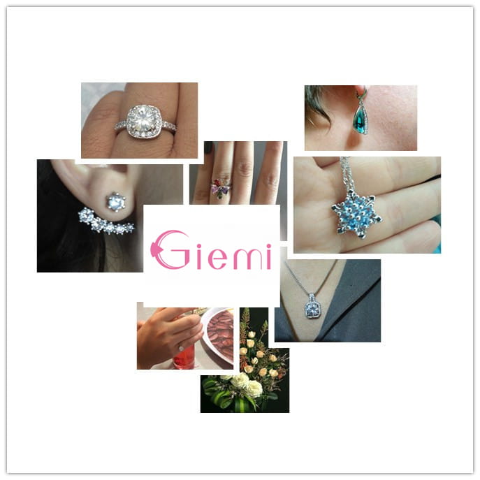 Conjunto de joyas de perlas de plata esterlina que presenta un collar con colgante de copo de nieve plateado brillante con una piedra preciosa azul en el centro.