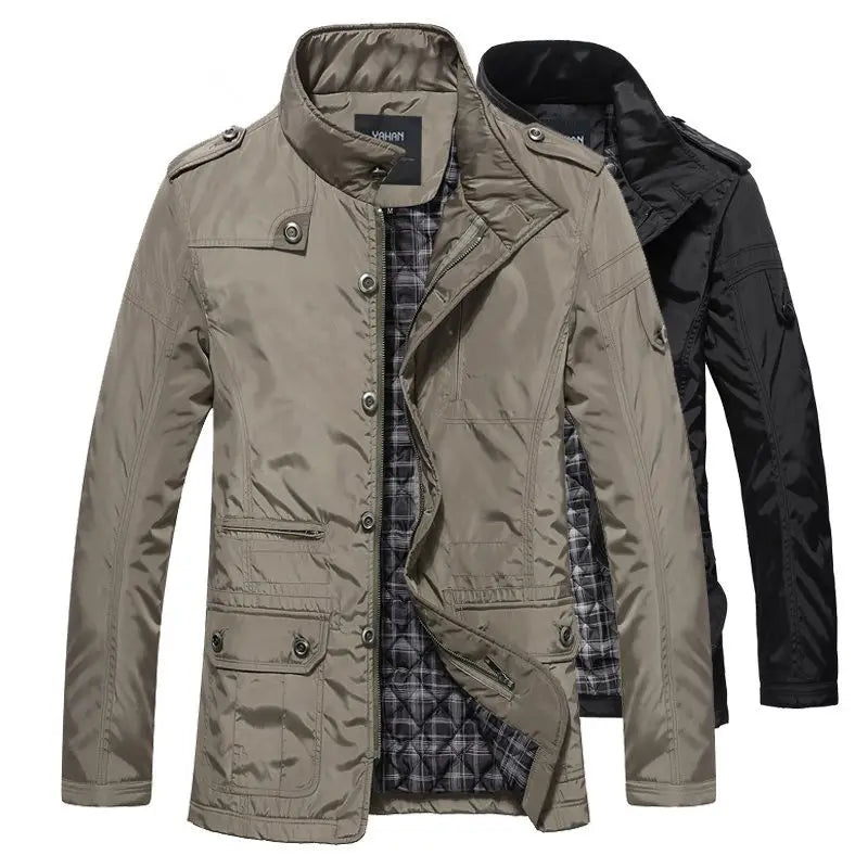 2026 Winter Men Jackets and Coats Leisure Windproof Thick Warm Jacket Men's Long Trench Coat Parka Clothing Drop Shipping