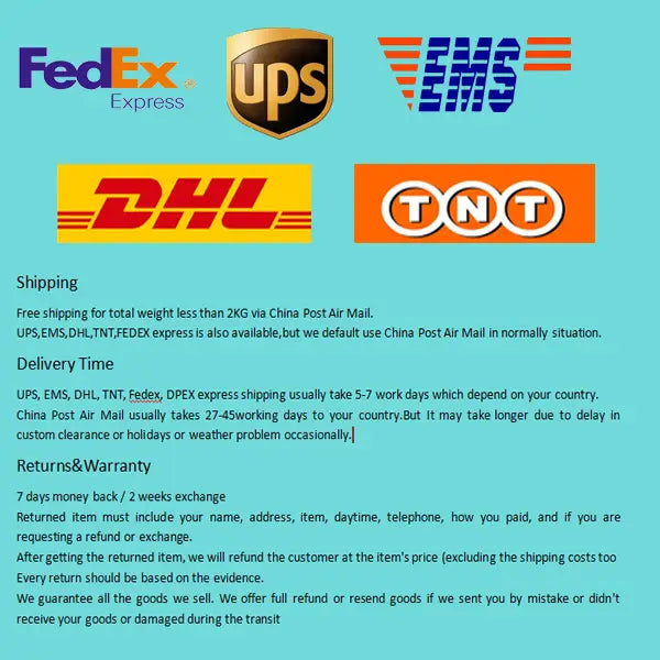 the image shows shipping and delivery service logos including fedex, ups, ems, dhl, and tnt for the changan acc cruise control module bracket product page.