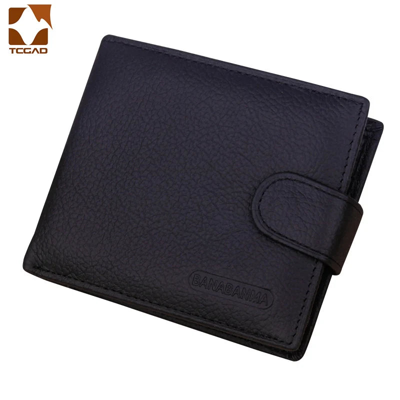 Men's Wallet Made of Genuine Leather Wallet Short Hasp Carteira Masculina Purse 2024 Luxury Male Billetera Hombre Erlek Czdan