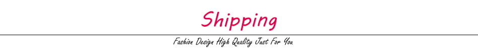 shipping banner with pink cursive text and black horizontal line beneath it for high waist denim shorts casual women cotton highlighting business days and length inch cm.