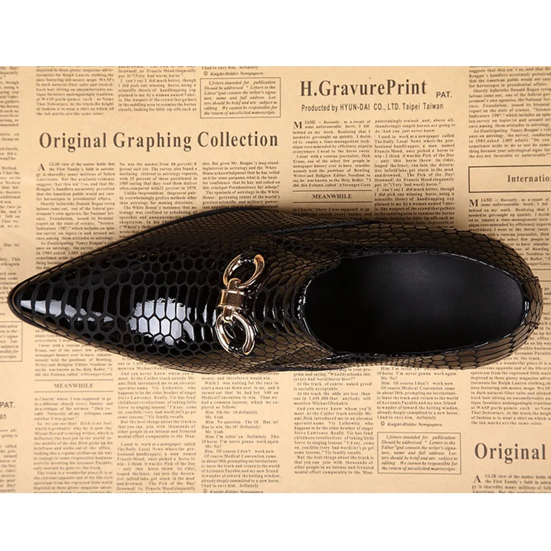 Men's British‑Style Elegant Pointed‑Toe Genuine Leather Formal Dress Shoes Youth Fashion Footwear For Summer Office Wedding Occa