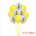 12 Inch Birthday Party Baby Shower Decoration Cartoon Bee Sequin Balloon Set