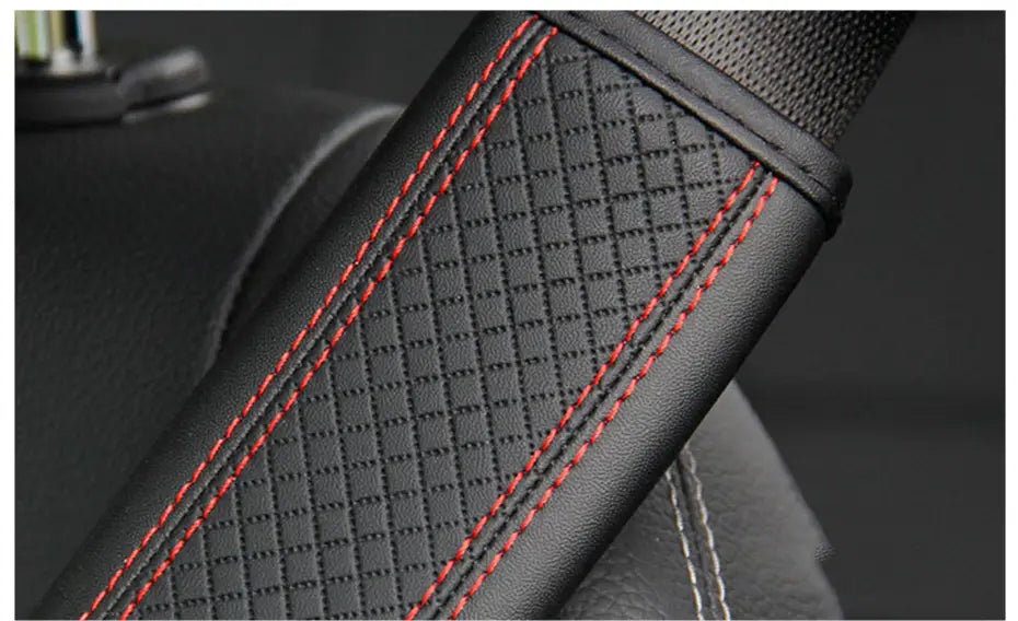 Car Accessories Seat Belt Pu Leather Safety Belt Shoulder Cover Breathable Protection Seat Belt Padding Pad Auto