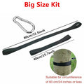 2pcs Battle Rope Anchor Strap Heavy Duty Reinforced Nylon Easy and Fast Setup Gym Workout Crossfit Accessories Muscle Equipment