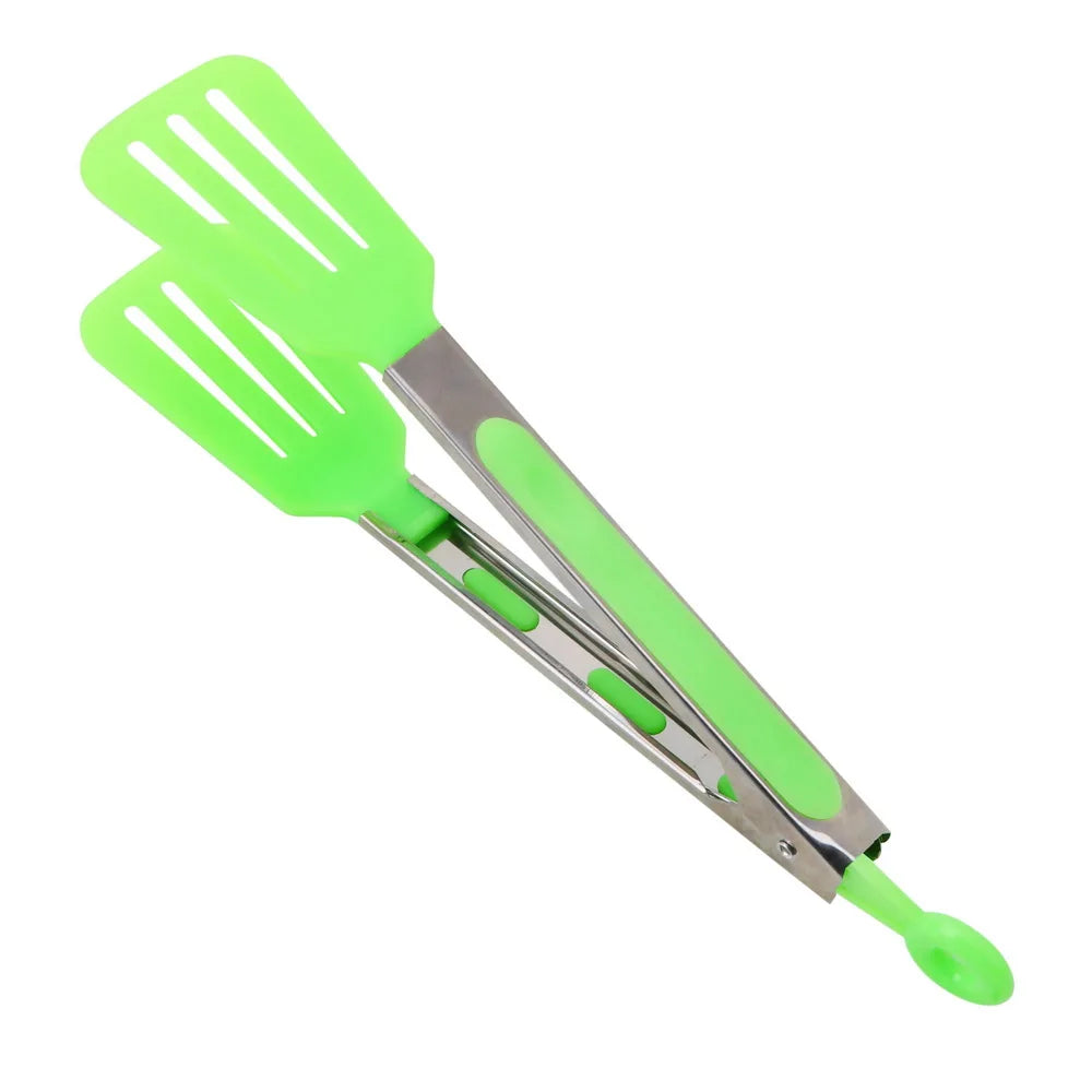 Kitchen Cooking Tools Non-Stick Kitchen Tongs Pizza Bread Steak Clip Stainless Steel Handle Utensil Salad Serving BBQ Tongs