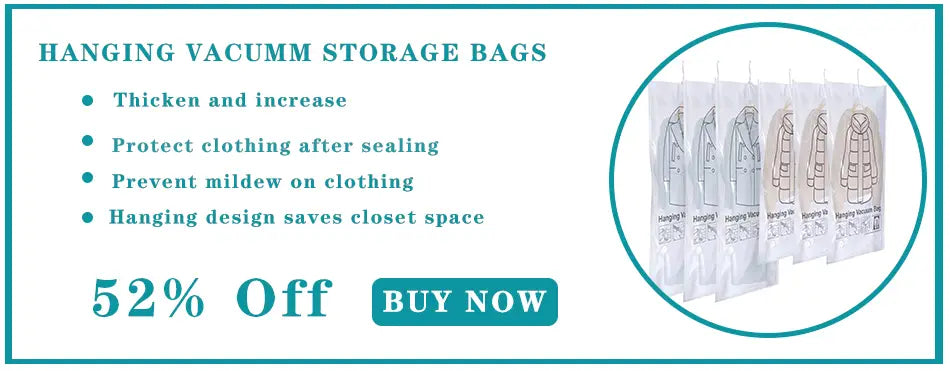 Sacs de compression de rangement blancs suspendus avec contours de vêtements imprimés, comprenant une pompe manuelle pour le stockage de la literie et des vêtements