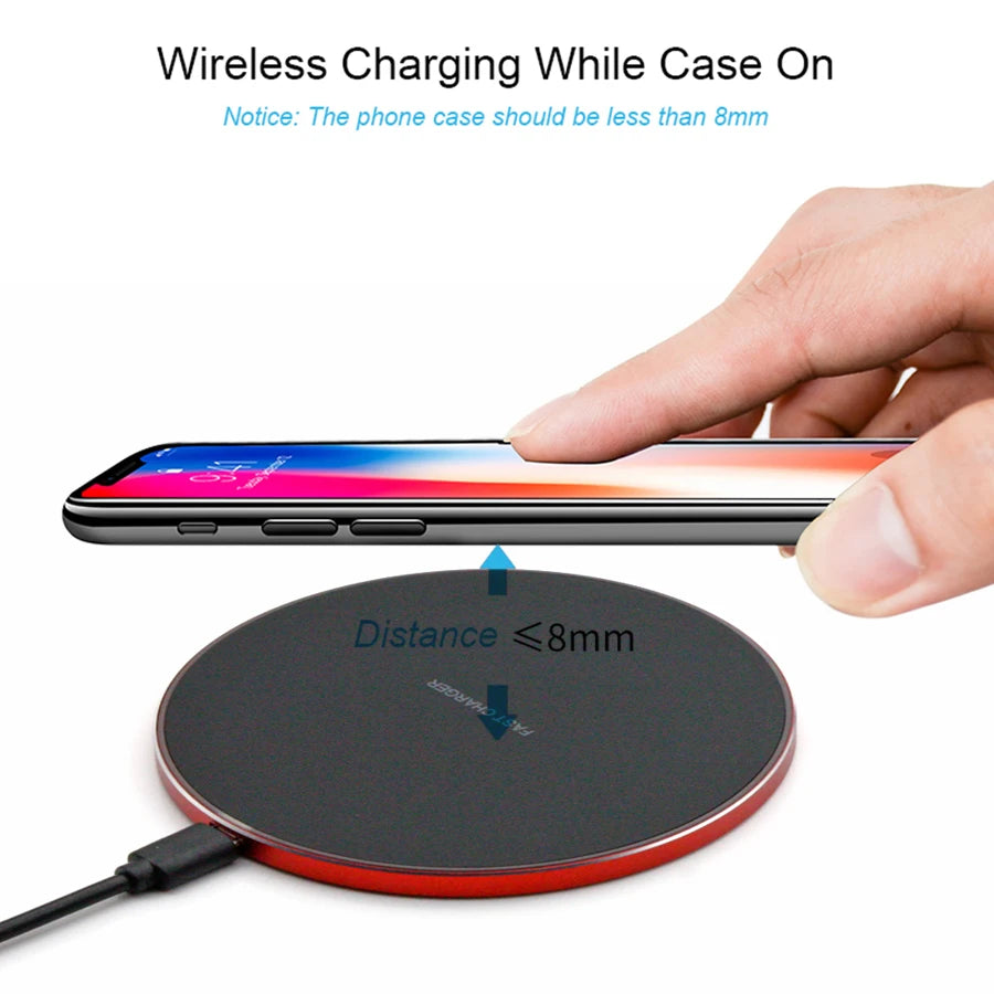 Wireless Charger Charging Pad For Xiaomi mi Pocophone F1/ Poco F1 mi A2 Lite/ A2/A1 Qi Receiver Phone Wireless Charger Accessory