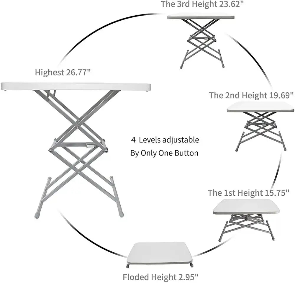 Outdoor Folding Table Portable Camping Picnic Barbecue Table Tourist Balcony Garden Table Waterproof Durable Camping Equipment