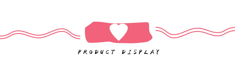 pink rectangular graphic with a white heart framed by wavy lines featured on the stainless steel beading awl tool for jewelry making needle