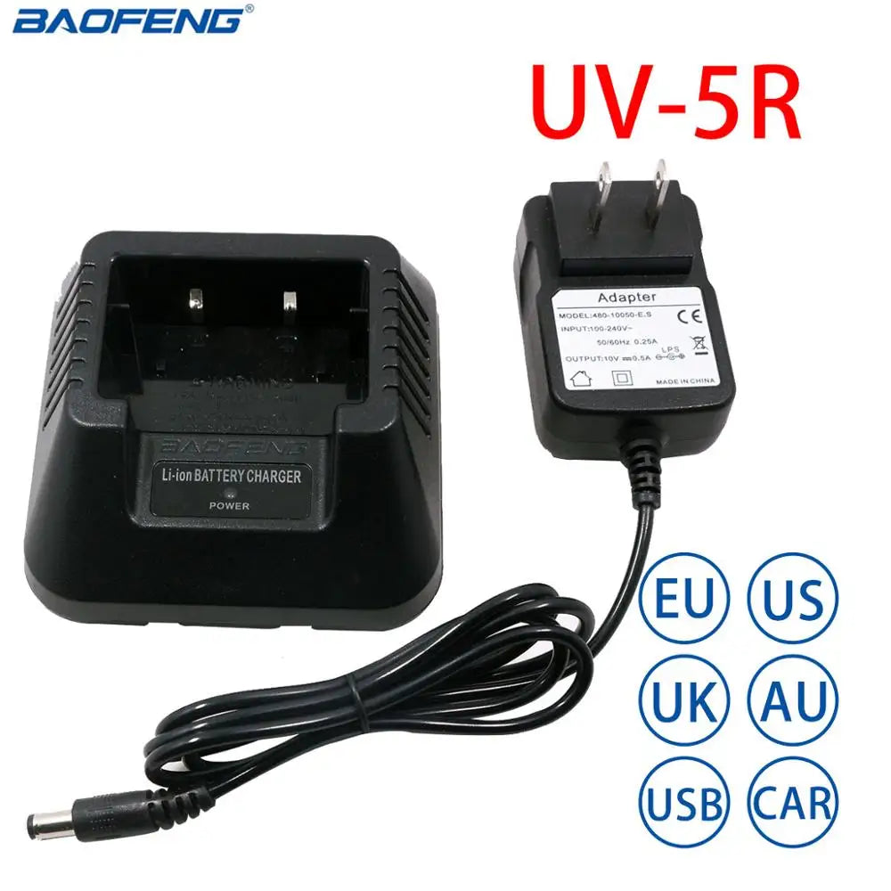 Baofeng UV-5R EU/US/UK/AU/USB/Car Battery Charger For Baofeng UV-5R DM-5R Plus Walkie Talkie UV 5R Ham Radio UV5R Two Way Radio