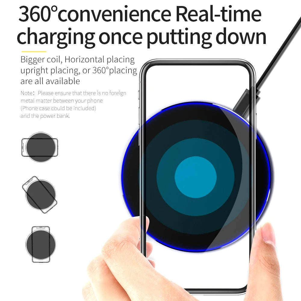 Wireless Charger Charging Pad For Xiaomi mi Pocophone F1/ Poco F1 mi A2 Lite/ A2/A1 Qi Receiver Phone Wireless Charger Accessory