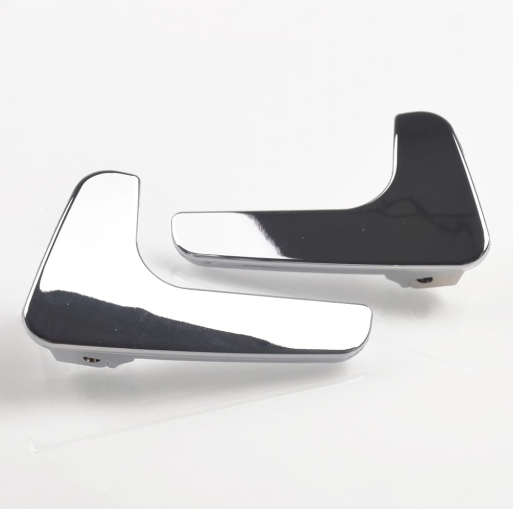 Pièces de finition de poignée de porte en forme de L pour voiture, finies au chrome, pour remplacement de la poignée de porte intérieure Seat Cordoba Ibiza.
