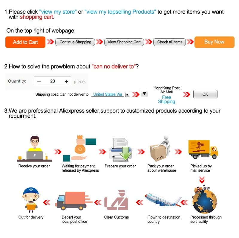 The screenshot shows an online shopping interface for a power bank diy kit 5v 1a with a 18650 battery case, including product purchase options and shipping instructions.