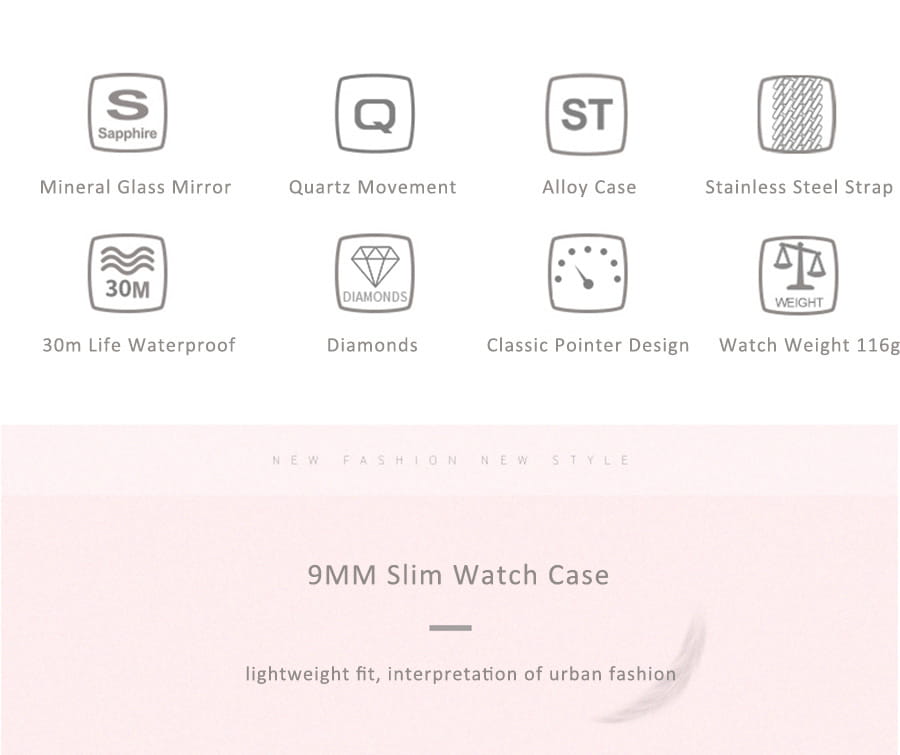 Wwoor blue square women watch luxury stainless steel with 9mm slim alloy case sapphire mineral glass mirror and quartz movement.