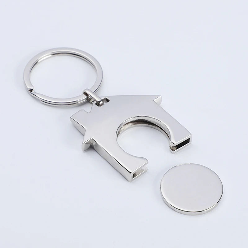 Personalized Keychain Custom Lettering Shopping Cart Pluggable Design High Quality Key Chain for Car Key Ring Holders Wholesale