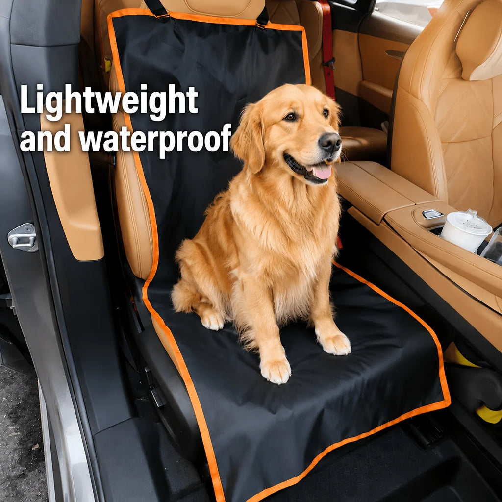 Pet Travel Accessory Anti-Scratch Waterproof Leather Rear Seat Protector Mat Dirt Resistant For Dogs Cats Car Interior