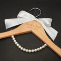 Personalised Wedding Hanger Custom Wedding Dress Hanger Bridal Hanger Engraved Names and Date Wooden Hanger Bridal Shower Gifts