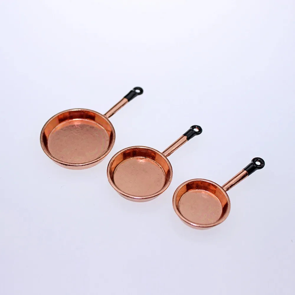 Kettle 1:12 Mini Kitchen Utensils Sets Cookware 1:12 Scale Kitchen Set Alloy Mini Mini Kitchen Cooking Kit Mini Play House