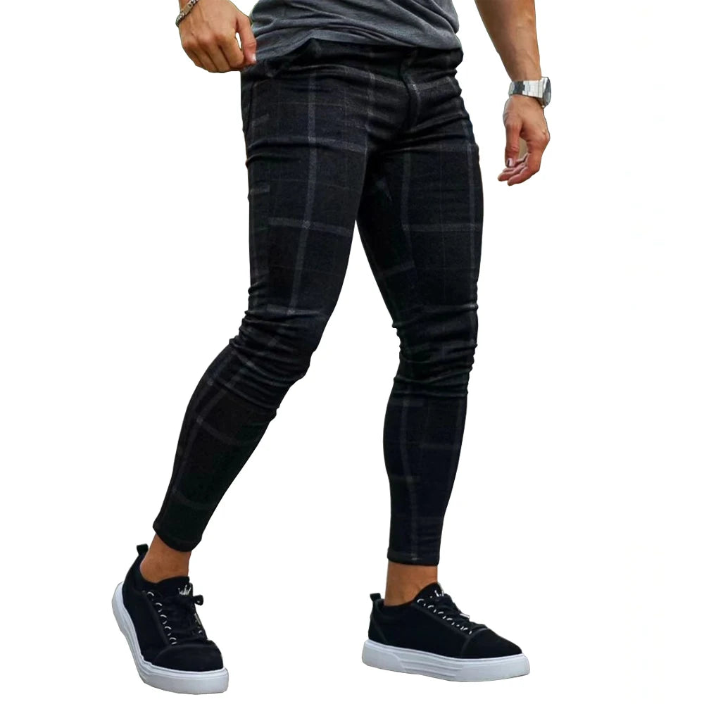 Mens Free Shipping High Skinny Male Jogging Pants Classic Trousers Casual Daily for Office Parties Streetwear