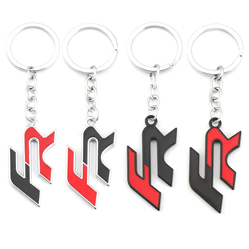Car Keychain FR Keyring Key Chain Ring Holder Badge for Seat Alhambra Leon Ateca Arona Altea ltea Cupra e-Racer Toledo Exeo