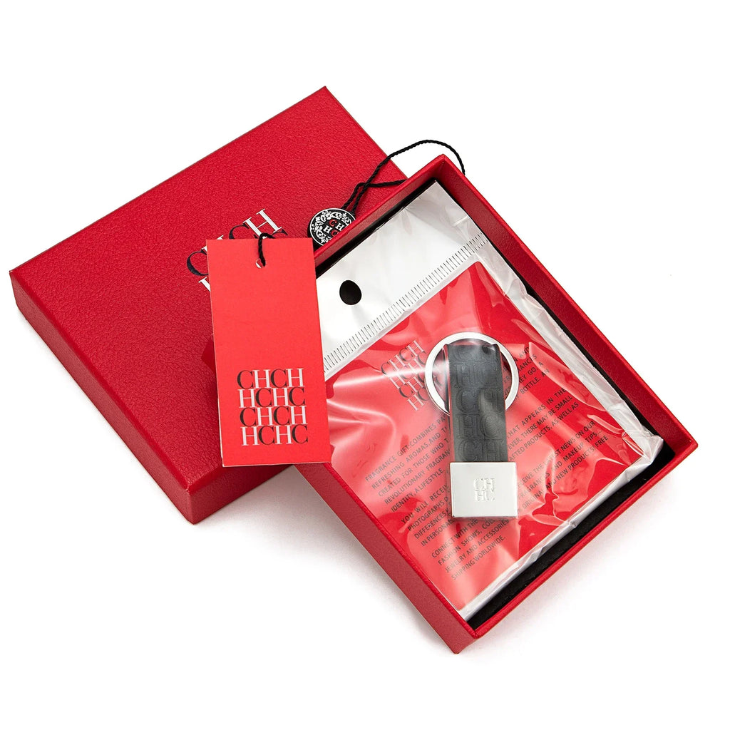 CH Leather Keychain Fashionable Simple Unique Printed Design Fashion Keychain Gifts Jewelry Niche High-end Luggage Accessories