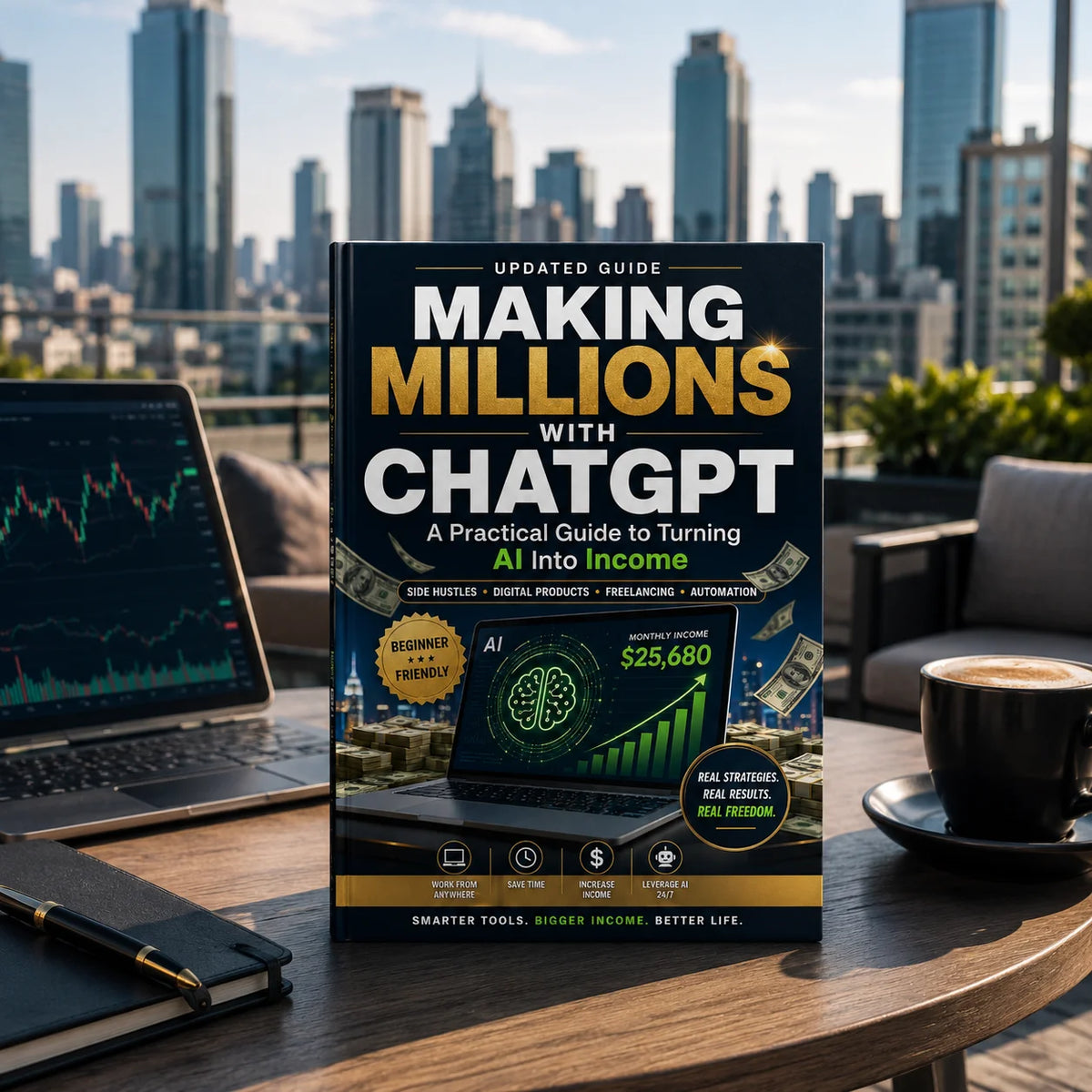 ChatGPT Income Guide Book, Learn How to Monetize AI Tools, Work From Home, Increase Passive Income With Step-by-Step Methods
