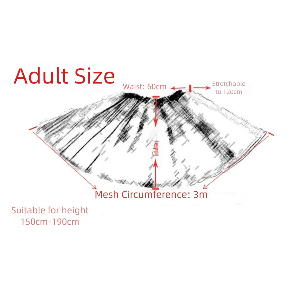 Fashion Elastic Pleated Dance Party Ballet Skirts Tutus Skirt Puffy Skirts Lolita Petticoat