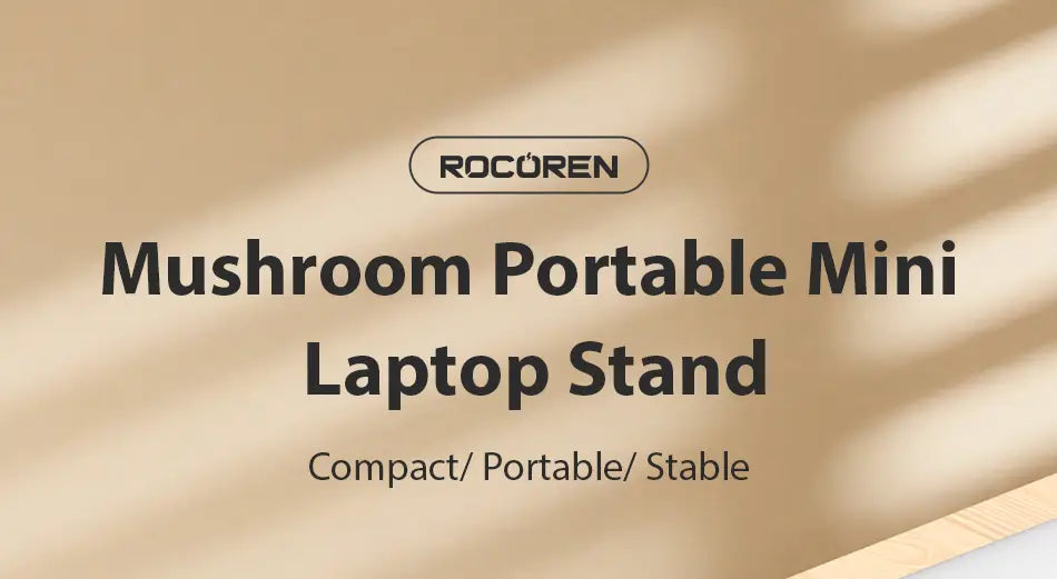 Rocuren magnetic laptop stand and cooling holder is a compact and portable mini laptop stand with a stable design, ideal for convenient use.